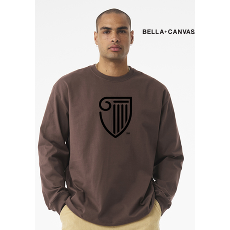 NEW Strayer BELLA+CANVAS® Unisex 7.5-Ounce Heavyweight Long Sleeve Tee - Cocoa