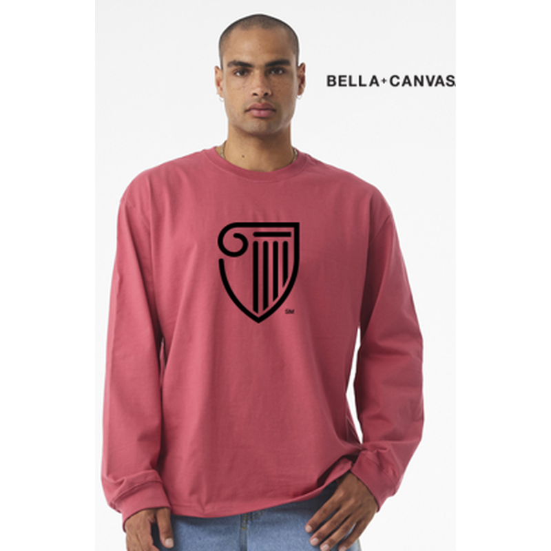 NEW Strayer BELLA+CANVAS® Unisex 7.5-Ounce Heavyweight Long Sleeve Tee - Vintage Red