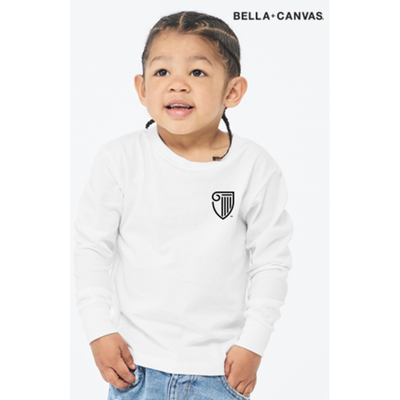 NEW Strayer BELLA+CANVAS® Toddler Jersey Long Sleeve Tee - White