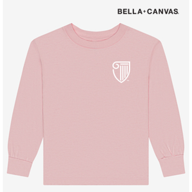 NEW Strayer BELLA+CANVAS® Toddler Jersey Long Sleeve Tee - Soft Pink