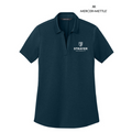 NEW STRAYER Mercer+Mettle® Women’s Recharge Jersey Polo - Insignia Blue Heather