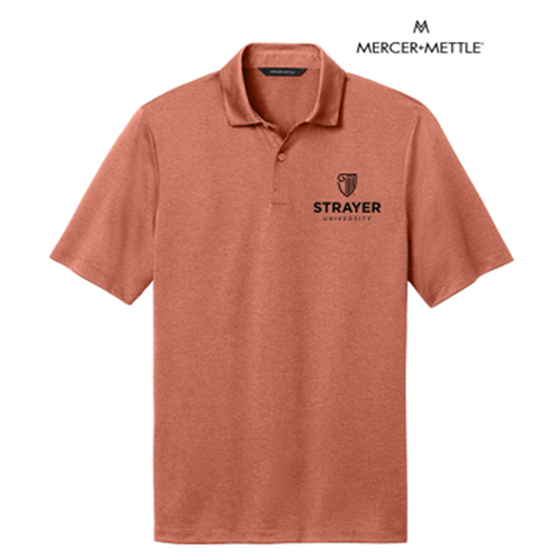 NEW STRAYER Mercer+Mettle® Recharge Jersey Polo - Sienna Heather