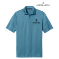 NEW STRAYER Mercer+Mettle® Recharge Jersey Polo - Harbor Blue Heather