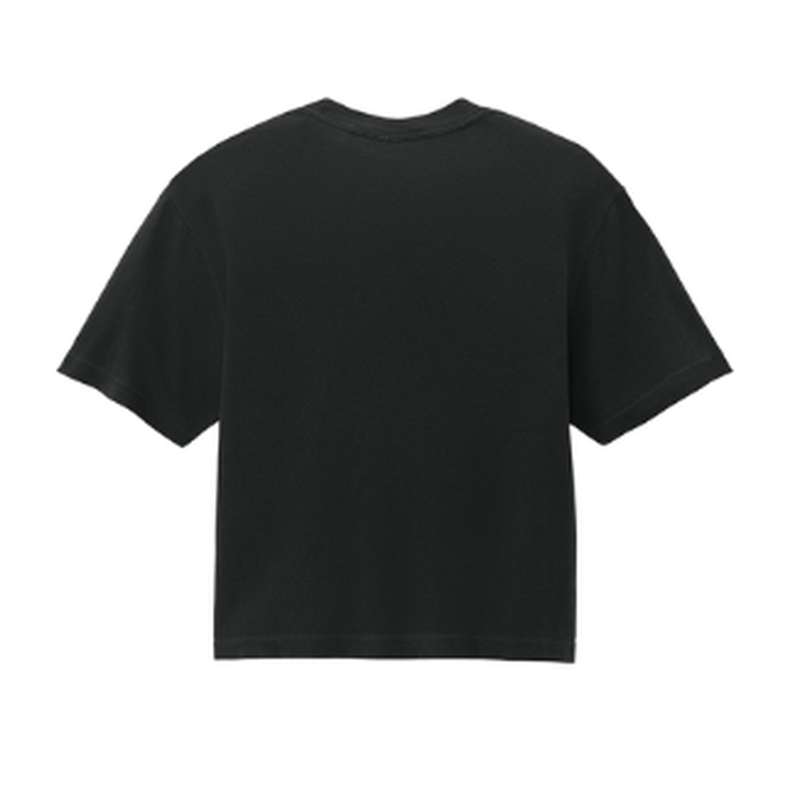 NEW STRAYER Comfort Colors® Ladies Heavyweight Boxy Tee (2-in logo) - Black