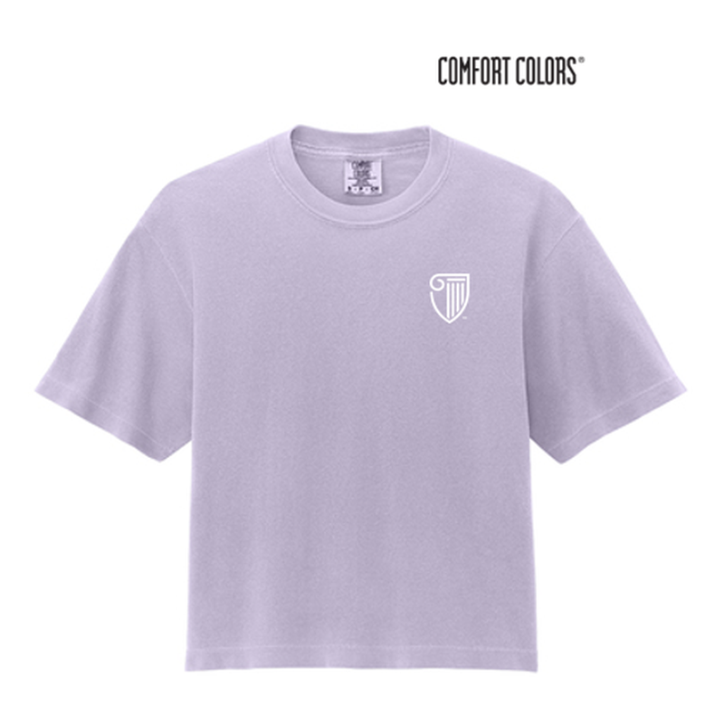 NEW STRAYER Comfort Colors® Ladies Heavyweight Boxy Tee (2-in logo) - Orchid