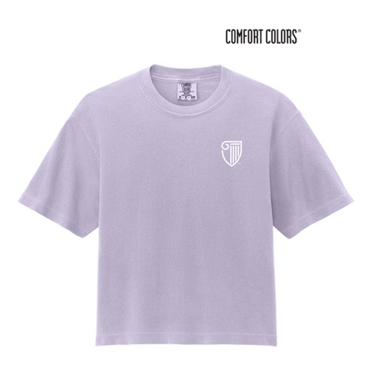 NEW STRAYER Comfort Colors® Women’s Heavyweight Boxy Tee (2-in logo) - Orchid