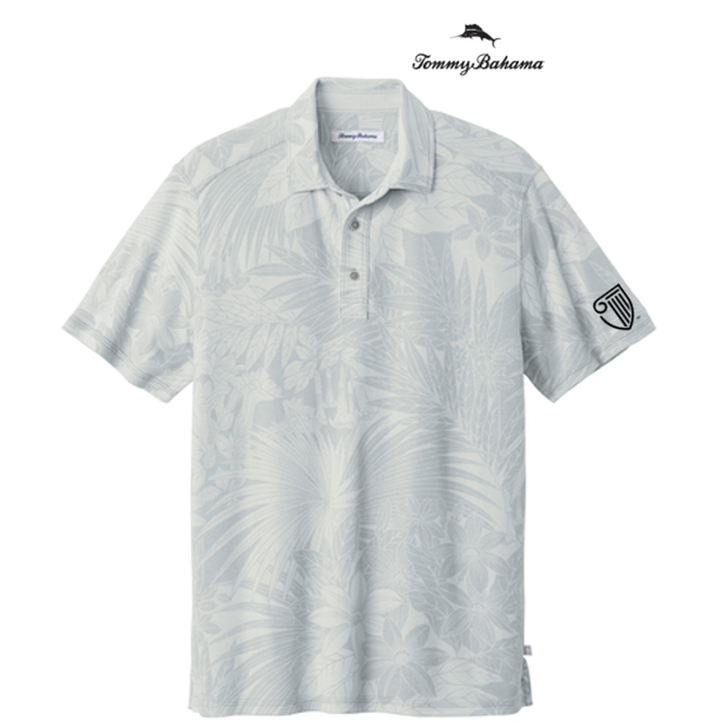 NEW STRAYER Tommy Bahama® Santiago Paradise Polo (1-in logo) - Zinc Grey