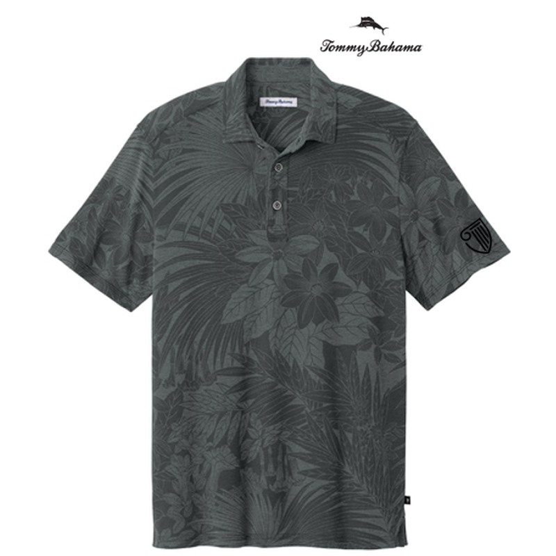 NEW STRAYER Tommy Bahama® Santiago Paradise Polo (1-in logo) - Coal