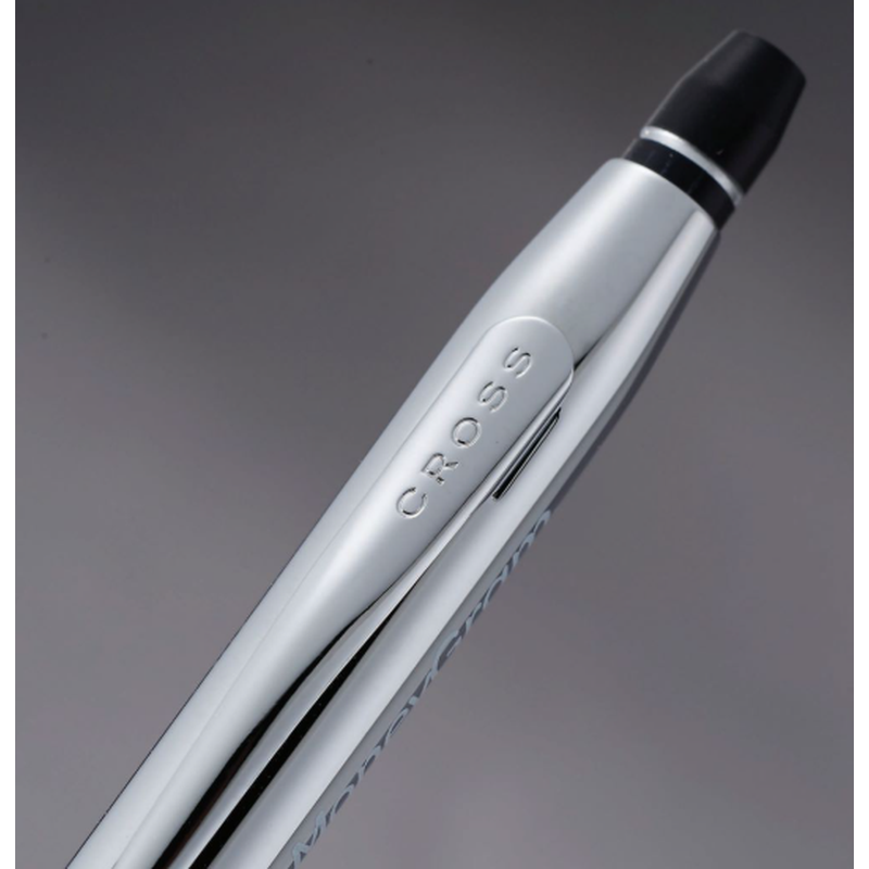 STRAYER ALUMNI Cross Click Chrome Ballpoint - Silver