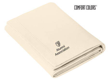 STRAYER ALUMNI Comfort Colors® Fleece Dorm Blanket (4-in logo) - Ivory