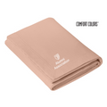 STRAYER ALUMNI ASSOCIATION Comfort Colors® Fleece Dorm Blanket (4-in logo) - Peachy