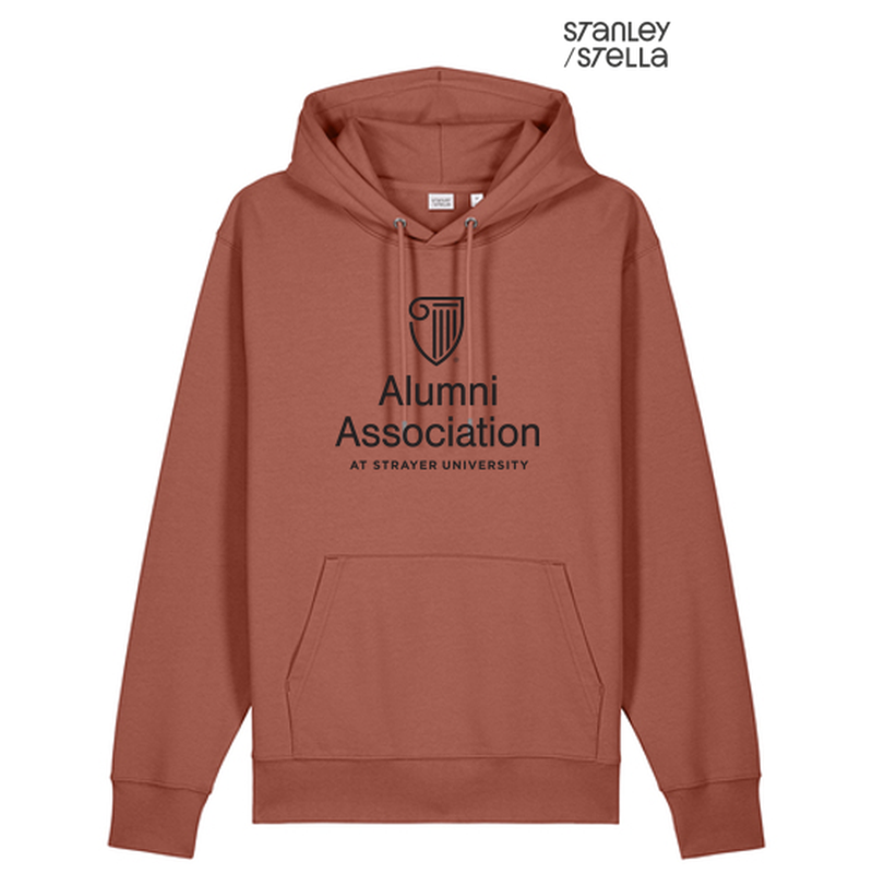 STRAYER ALUMNI ASSOCIATION Stanley/Stella Unisex Cruiser 2.0 Hooded Sweatshirt (10-in logo) - Heritage Brown