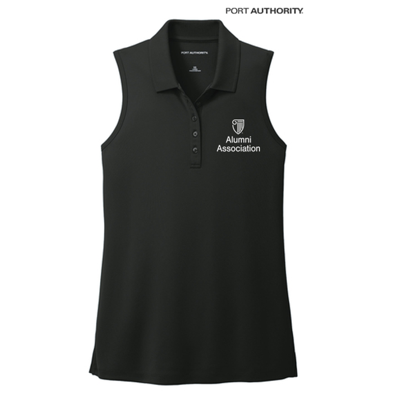 STRAYER ALUMNI ASSOCIATION Port Authority® Ladies Dry Zone® UV Micro-Mesh Sleeveless Polo - Deep Black