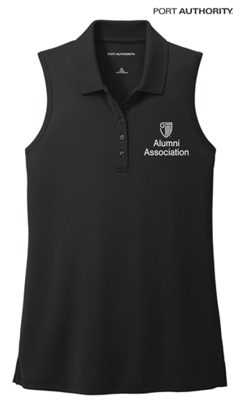 STRAYER ALUMNI - Port Authority® Ladies Dry Zone® UV Micro-Mesh Sleeveless Polo - Deep Black