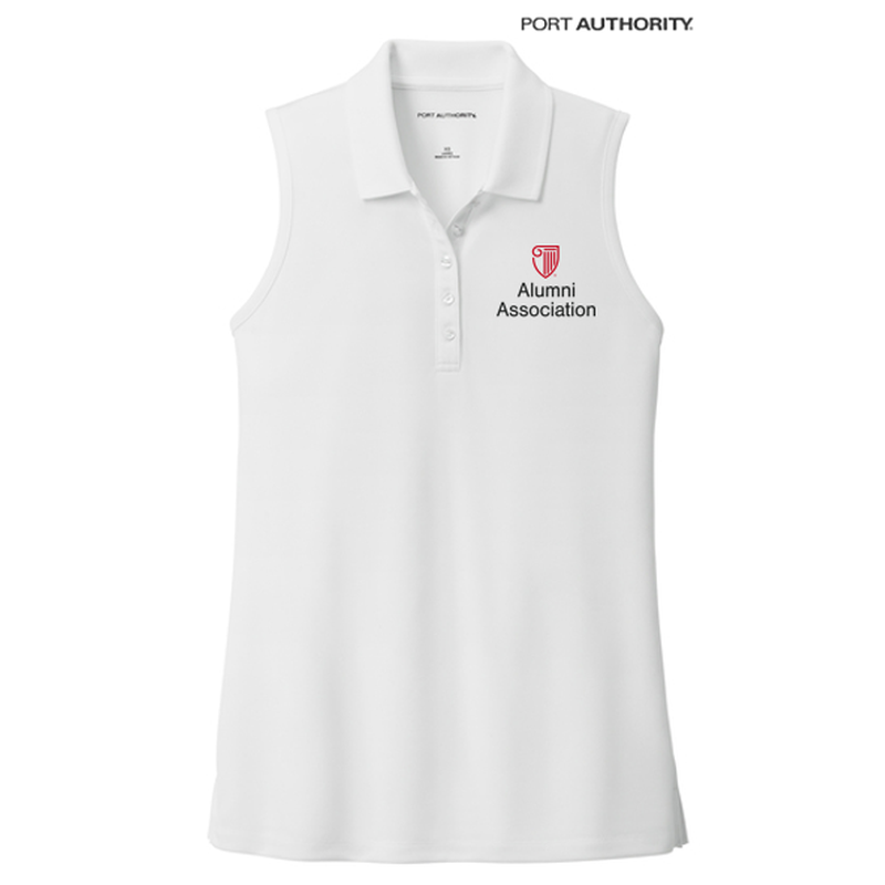 STRAYER ALUMNI ASSOCIATION Port Authority® Ladies Dry Zone® UV Micro-Mesh Sleeveless Polo - White