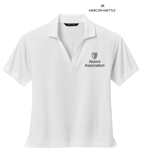 STRAYER ALUMNI - Mercer+Mettle® Women’s Stretch Jersey Polo - White