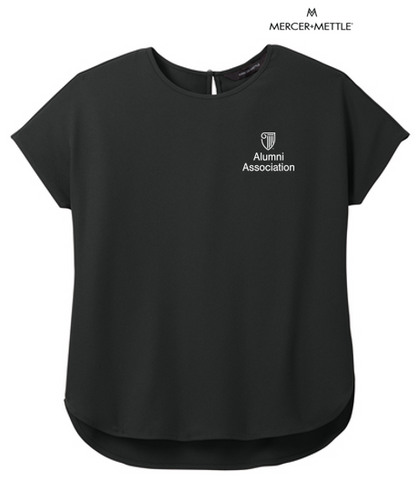 STRAYER ALUMNI - Mercer+Mettle® Women's Stretch Crepe Crew - Deep Black