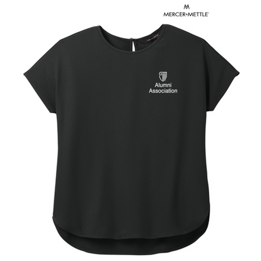 STRAYER ALUMNI - Mercer+Mettle® Women's Stretch Crepe Crew - Deep Black