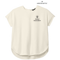 STRAYER ALUMNI ASSOCIATION Mercer+Mettle® Women's Stretch Crepe Crew - Ivory Chiffon
