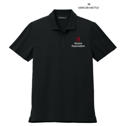 STRAYER ALUMNI - Mercer+Mettle® Stretch Pique Polo - Deep Black
