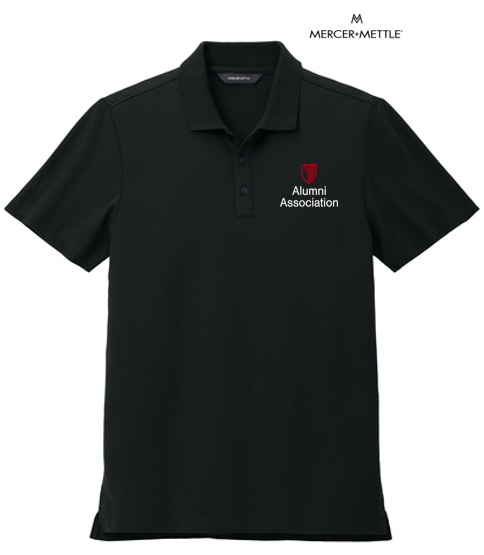STRAYER ALUMNI - Mercer+Mettle® Stretch Pique Polo - Deep Black