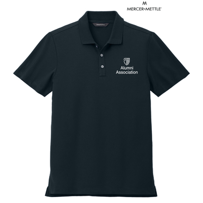 STRAYER ALUMNI ASSOCIATION  Mercer+Mettle® Stretch Pique Polo - Night Navy