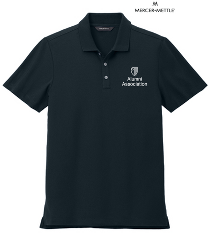 STRAYER ALUMNI - Mercer+Mettle® Stretch Pique Polo - Night Navy
