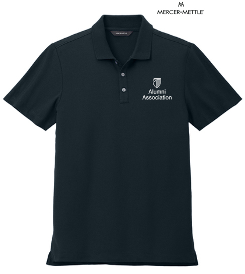 STRAYER ALUMNI - Mercer+Mettle® Stretch Pique Polo - Night Navy