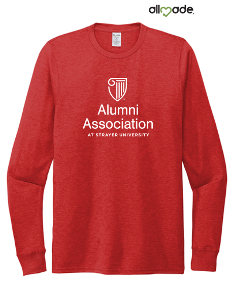 STRAYER ALUMNI Allmade® Unisex Tri-Blend Long Sleeve Tee - Rise Up Red