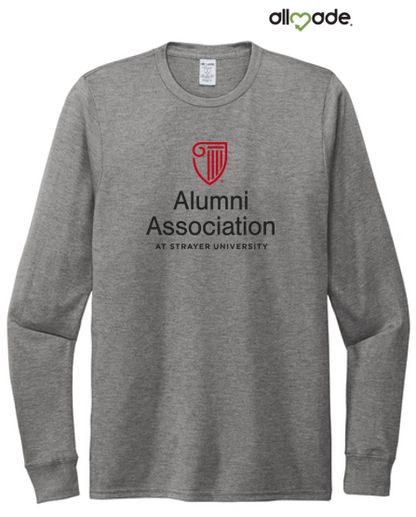 STRAYER ALUMNI Allmade® Unisex Tri-Blend Long Sleeve Tee - Aluminum Grey