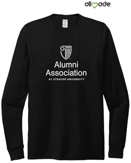 STRAYER ALUMNI Allmade® Unisex Tri-Blend Long Sleeve Tee - BLACK