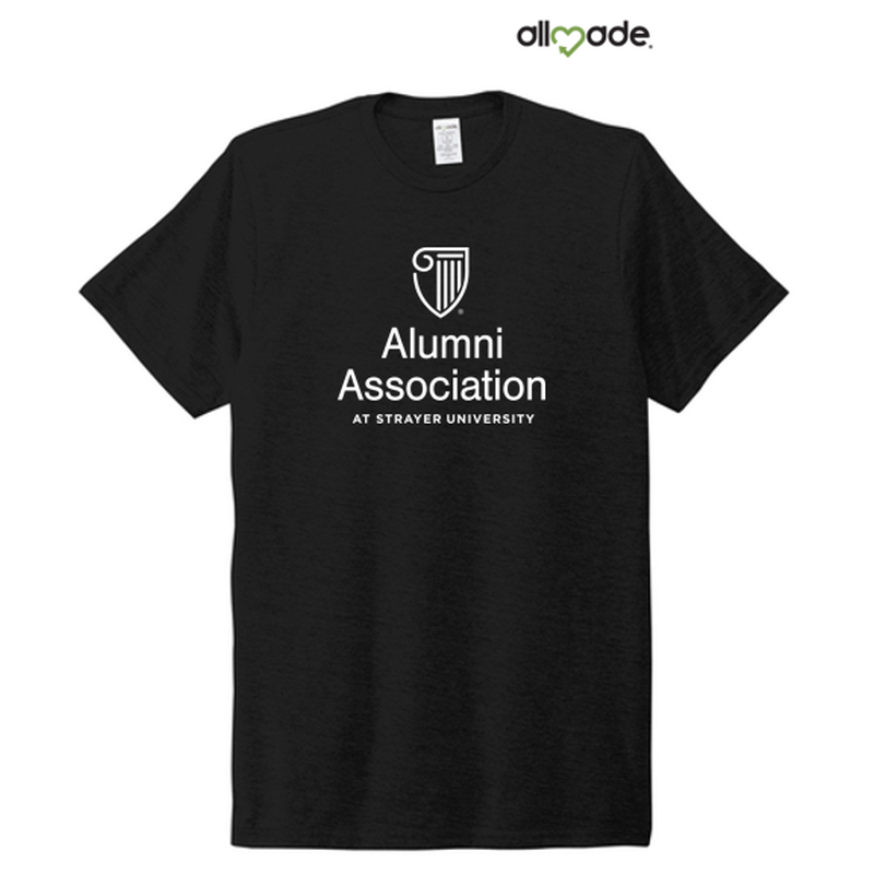 STRAYER ALUMNI ASSOCIATION Allmade® Unisex Tri-Blend Tee - Black