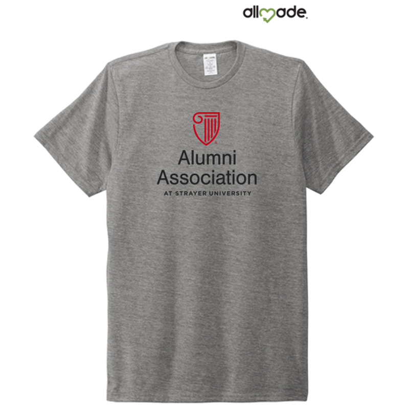 STRAYER ALUMNI ASSOCIATION Allmade® Unisex Tri-Blend Tee - Aluminum Grey