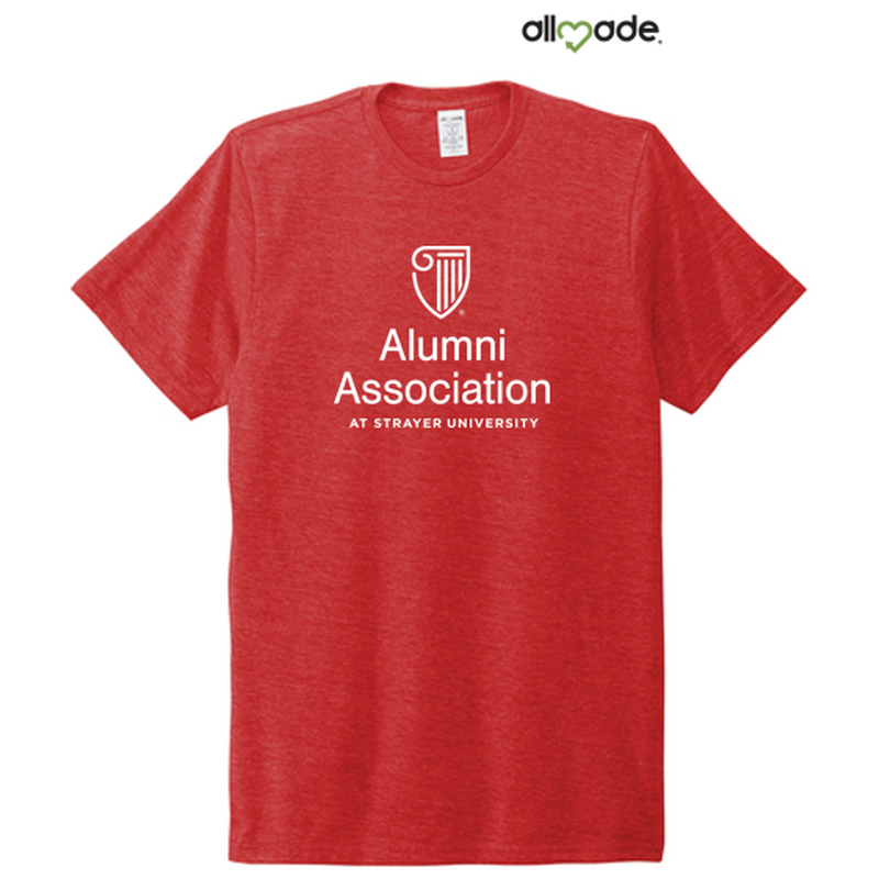 STRAYER ALUMNI ASSOCIATION Allmade® Unisex Tri-Blend Tee - Rise Up Red