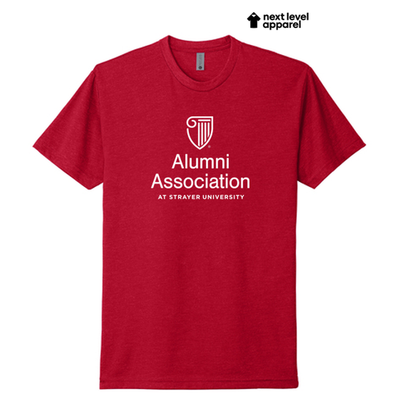 STRAYER ALUMNI ASSOCIATION Next Level Apparel® Unisex CVC Tee - Red