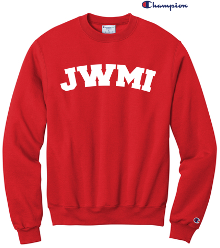 JWMI Logo Champion® Powerblend® Unisex Crewneck Sweatshirt - Scarlet