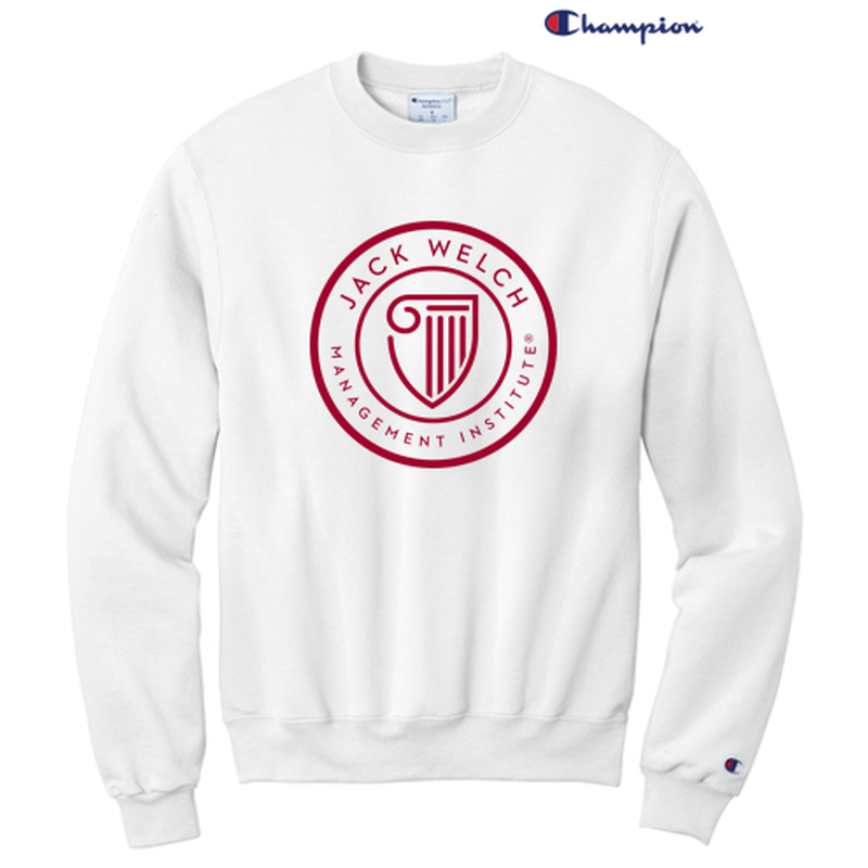 JWMI Logo Champion® Powerblend® Unisex Crewneck Sweatshirt - White
