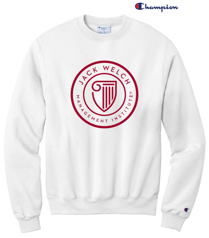 JWMI Logo Champion® Powerblend® Unisex Crewneck Sweatshirt - White