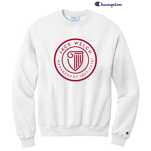 JWMI Logo Champion® Powerblend® Unisex Crewneck Sweatshirt - White