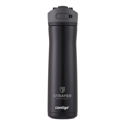 STRAYER Contigo® Ashland Chill 2.0 Stainless Steel Water Bottle with AUTOSPOUT® Lid, 24oz - Licorice