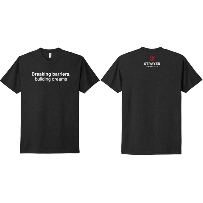 Breaking barriers, building dreams Next Level Apparel® Unisex CVC Tee - Black
