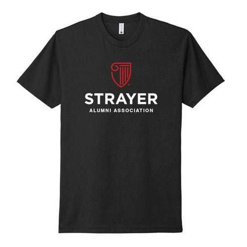 STRAYER ALUMNI Next Level Apparel® Unisex CVC Tee - Black