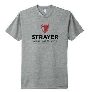 STRAYER ALUMNI Next Level Apparel® Unisex CVC Tee - Dark Heather Gray