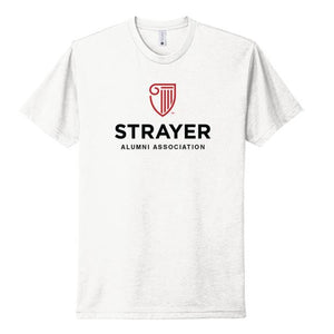 STRAYER ALUMNI Next Level Apparel® Unisex CVC Tee - White