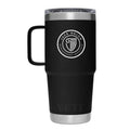 JWMI YETI RAMBLER 20 OZ TRAVEL MUG WITH STRONGHOLD LID - BLACK