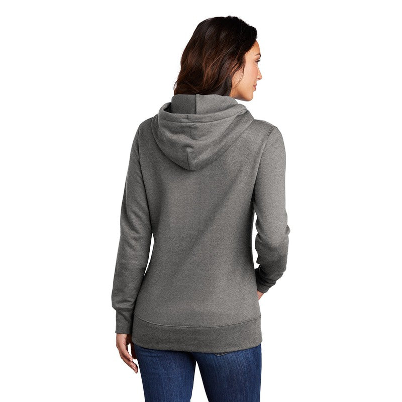 STRAYER Port & Company ® Ladies Core Fleece Pullover Hooded Sweatshirt-Graphite Heather