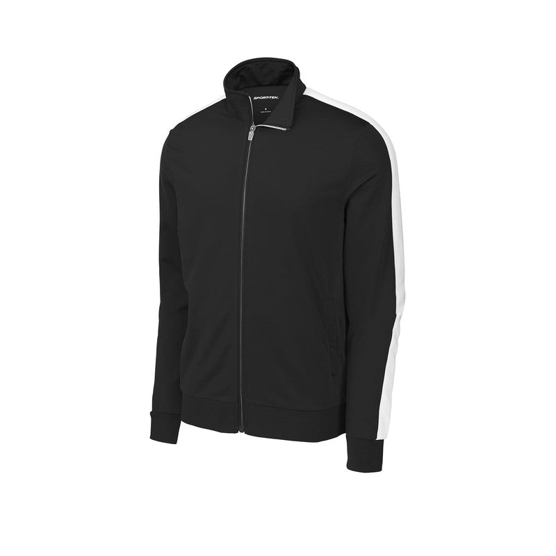 STRAYER Sport-Tek ® Tricot Track Jacket Black/ White