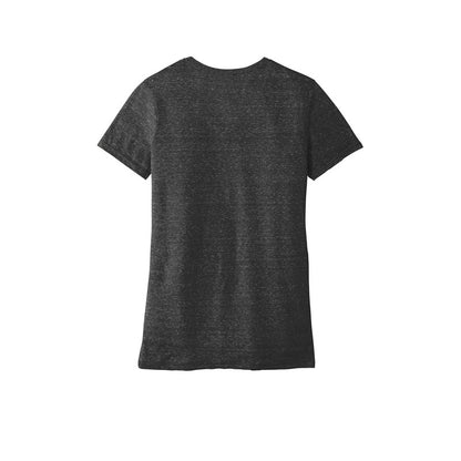 NEW STRAYER JERZEES ® Ladies Snow Heather Jersey V-Neck T-Shirt-BLACK INK