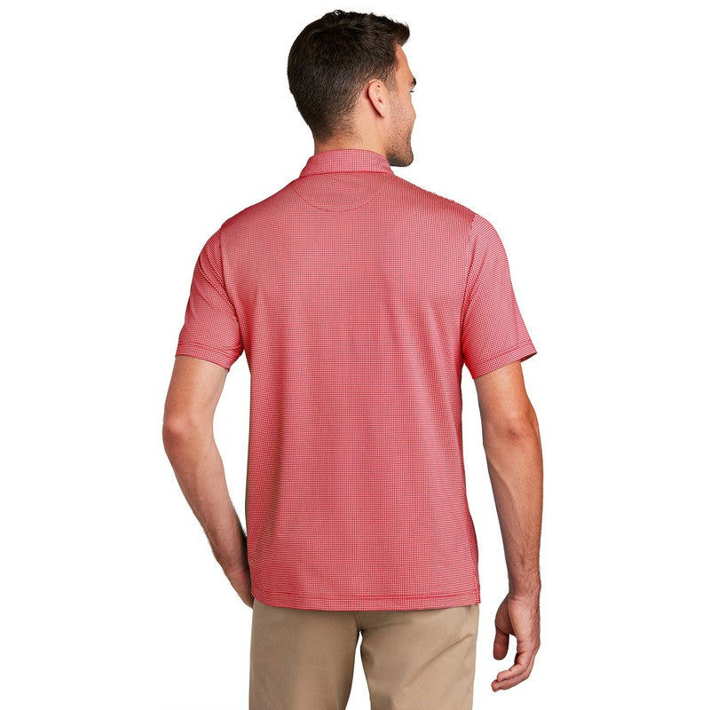Port Authority ® Gingham Polo-Rich Red/ White