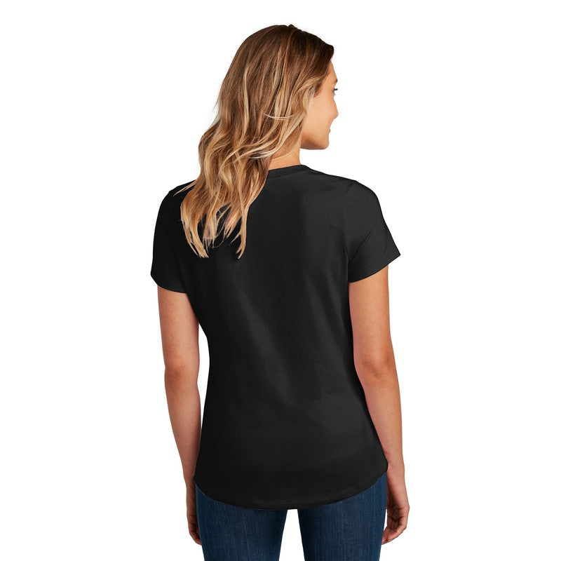 STRAYER District ® Women’s Flex Scoop Neck Tee-Black